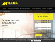 Tablet Screenshot of hugo-dienstleistungen.de